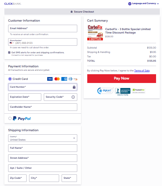 carbofix-supplement-order-page
